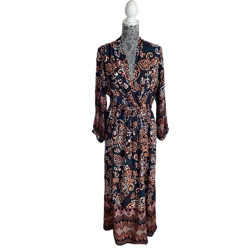 Panache Paisley Print Maxi Dress